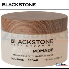 BLACKSTONE Styling Pomade Bourbon + Cedar Hair Styling 4.0 oz
