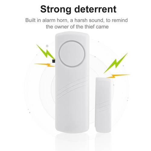 Door Window Wireless Burglar Alarm w/ Magnetic Sensor Home Security Device - Picture 3 of 5