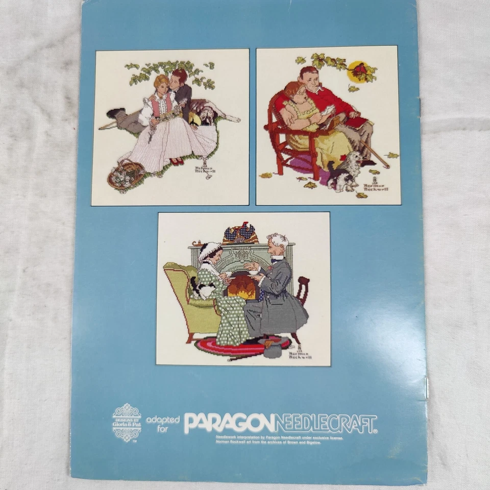 1983 Vtg Norman Rockwell Characters & Designs Needlepoint Cross Stitch - Image 2 of 4