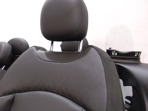 Asientos de cuero MINI Cooper F56 asientos deportivos asientos de cuero LCI Cross Punch / Carbon Black - Imagen 14 de 24