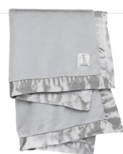 NEW 100 Little Giraffe Luxe Baby Blanket Silver Faux Fur