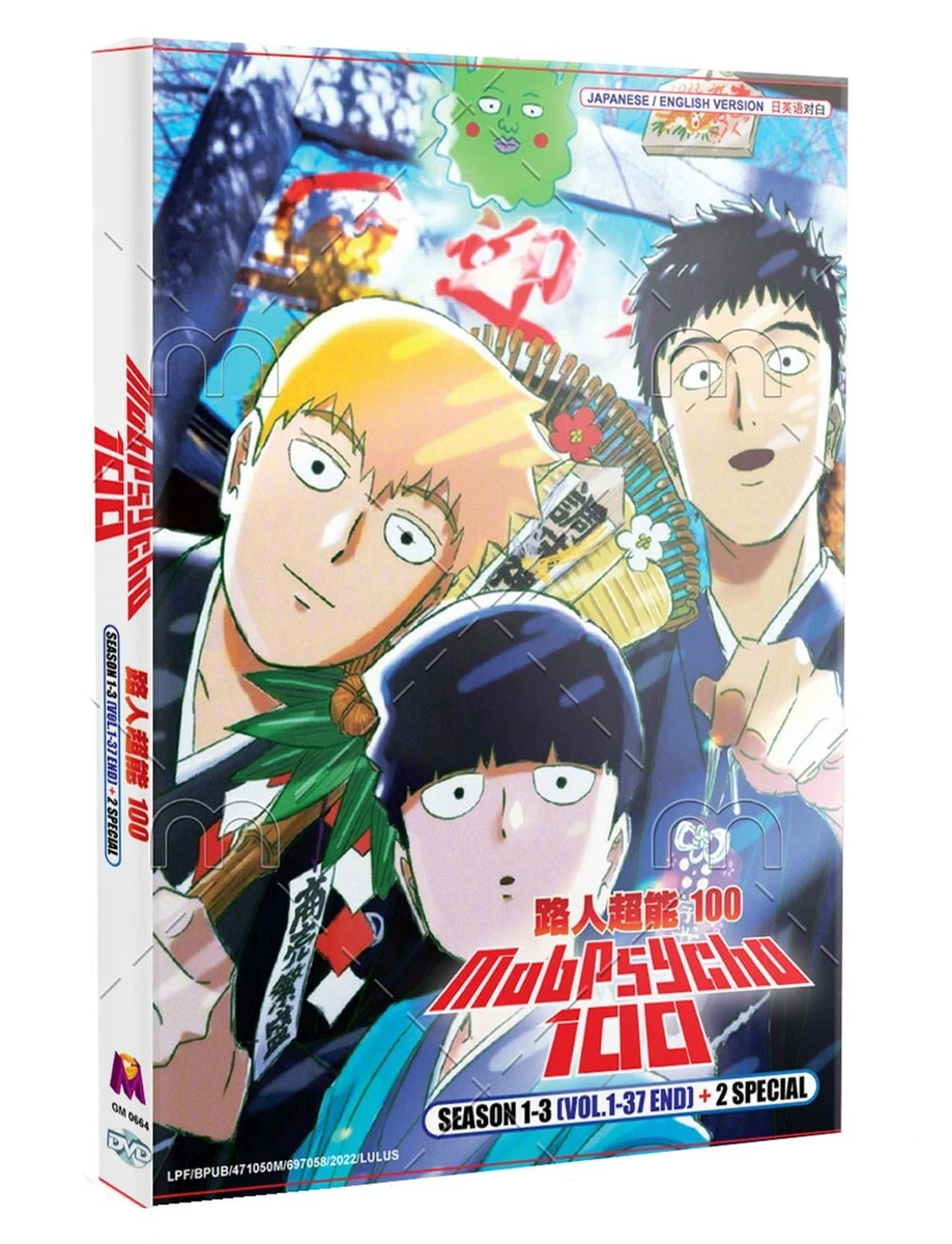 Mob Psycho 100 (Season 1-3: VOL.1-37 + 2 Special) ~ English Dubbed Version  ~ DVD