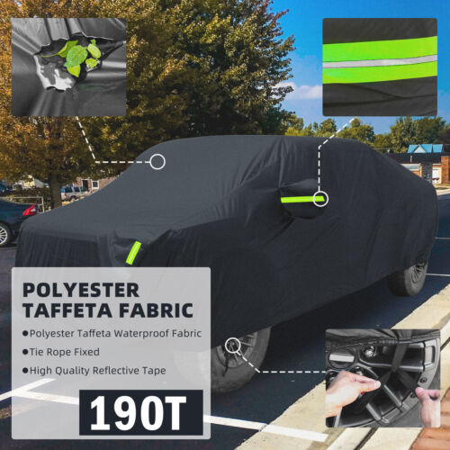 For GMC Canyon Black Z71 Pickup Truck Car Cover Outdoor Rain Dust UV Protector - Picture 6 of 9