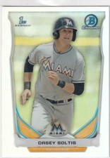 2014 BOWMAN CHROME REFRACTORS 1ST RC CASEY SOLTIS MARLINS FIRST ROOKIE Z1594