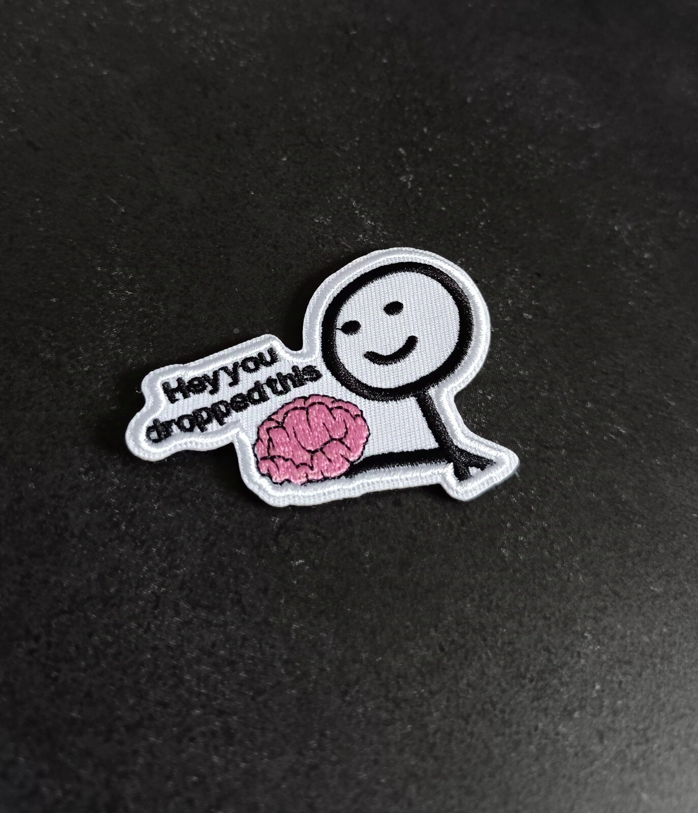 Hey you dropped this Patch Klett Flausch Aufnäher Polizei Tactical funny Gotcha