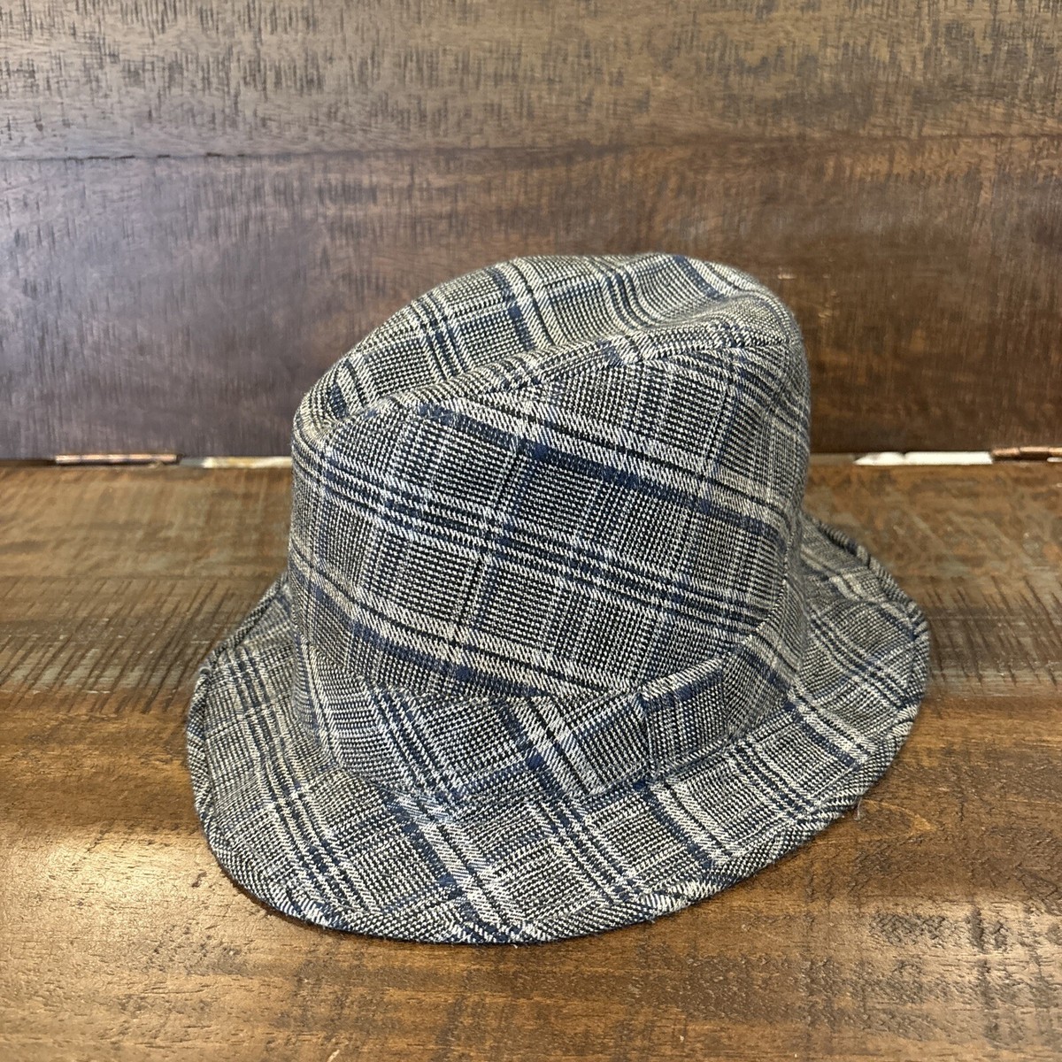 Goorin Bros Plaid Wool Fedora Goorin Bros Plaid Fedora Hat - Medium Blue Mens | eBay main image 2