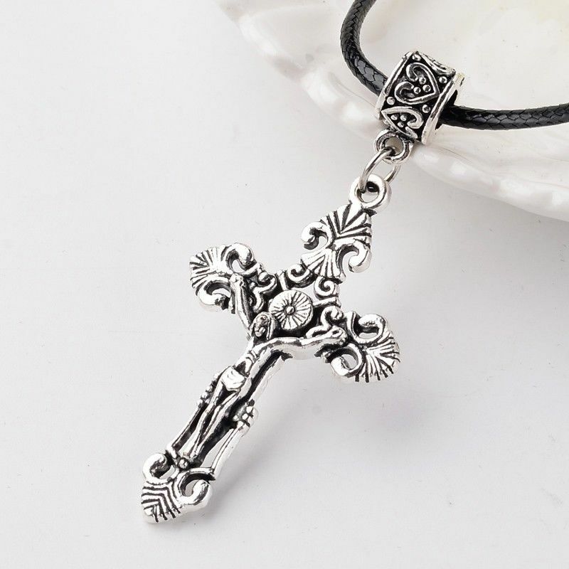 925 Sterling Silver Christian Jesus Christ Cross Catholic Crucifix ...