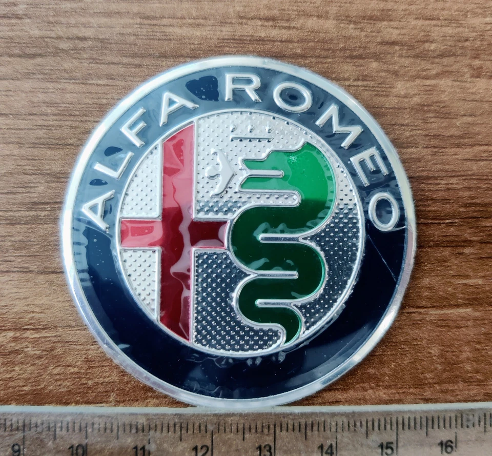 NEW DESIGN Alfa Romeo GIULIA/STELVIO steering wheel emblem badge logo 56mm - Image 2 of 4