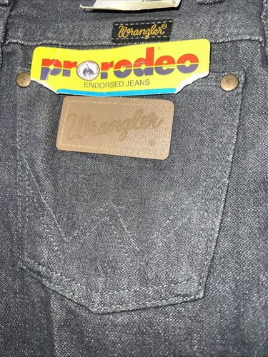 New Boys Grey Wrangler Cowboy Cut Pro Rodeo Denim Jeans. 8/24 B-26 - Picture 8 of 9