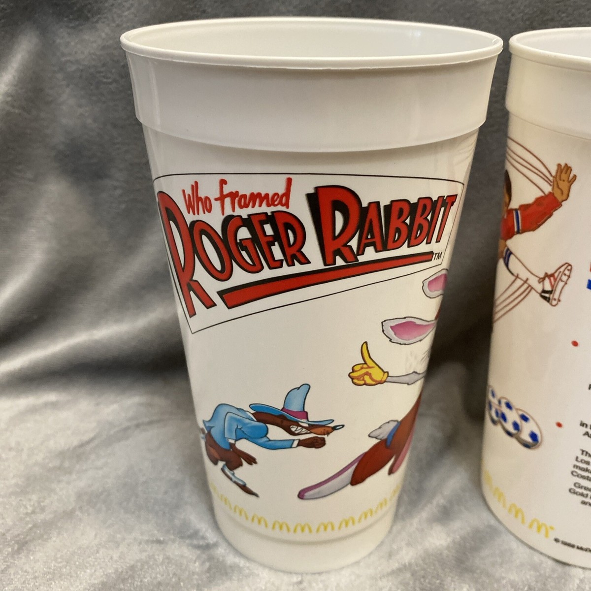 Vintage 1980's McDonald's Collectible Fountain Soda Cups Roger