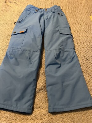 QUIKSILVER Kids Bright Blue Dry Flight 10K Ski Snow Pants