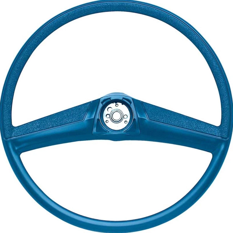OER 17" Blue Steering Wheel With Red Logo GMC Horn Cap For 1969-1972 GMC Truck - Image 2 of 4