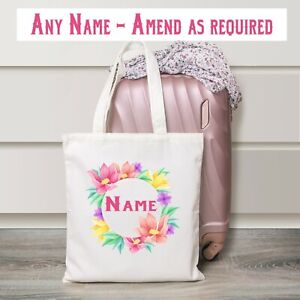 Judy Ladies Personalised White Tote Bag Shopping Change Name Gift Birthday