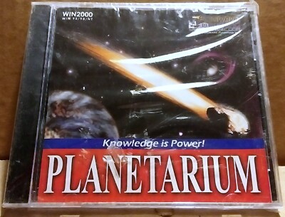 RARE NEW - PLANETARIUM CD ROM 2000 FOGWARE PUBLISHING - KNOWLEDGE IS POWER