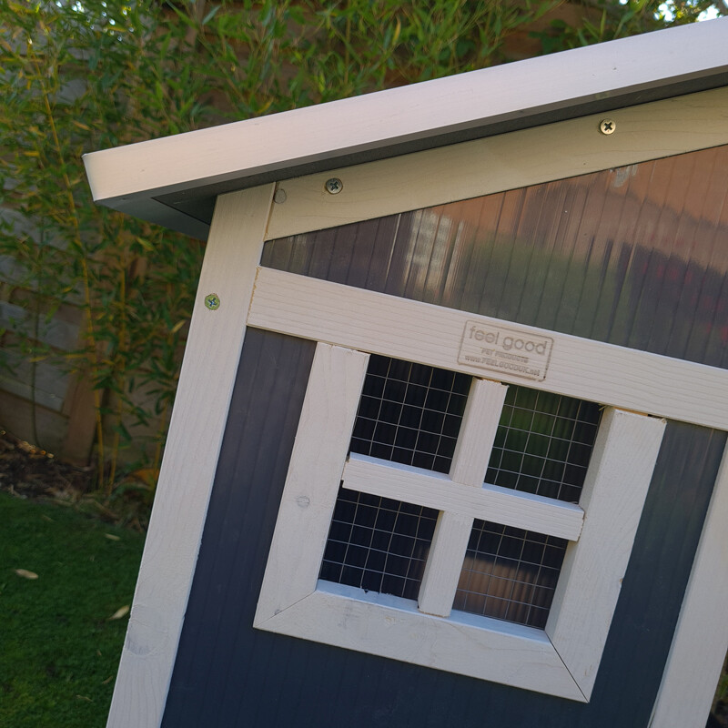 PLASTIC RABBIT HUTCH GUINEA PIG HUTCHES RUN RUNS LARGE 2 TIER DOUBLE