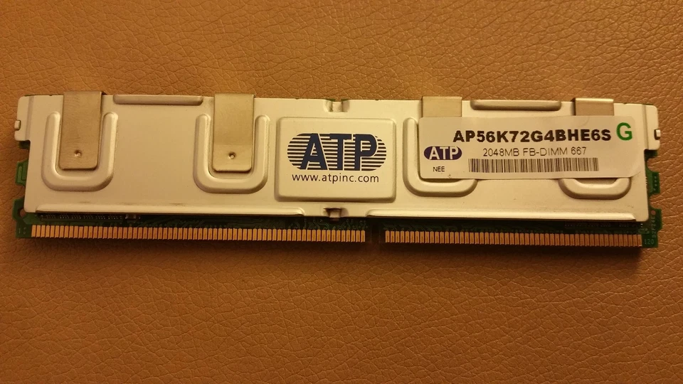ATP AP56K72G4BHE6S 1 x 2GB FB-DIMM-667 REG ECC SERVER MEMORY - Image 2 of 3