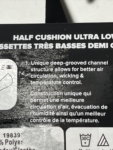 Converse Socks Women 4-10 Half Cushion Ultra Low 3 Pairs Wicking Made For Chucks - Picture 6 of 14