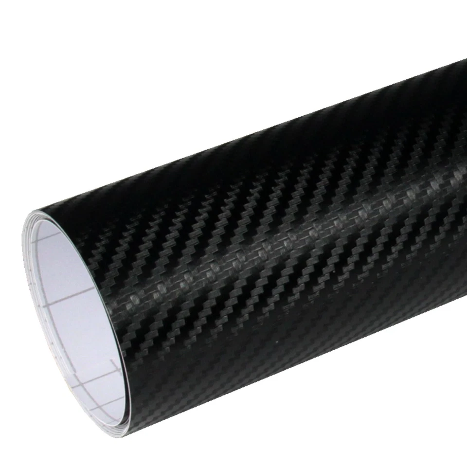 Autofolie 3D Carbon Folie Struktur schwarz 152 x 200cm matt Luftkanal Klebefolie - Bild 2 von 4