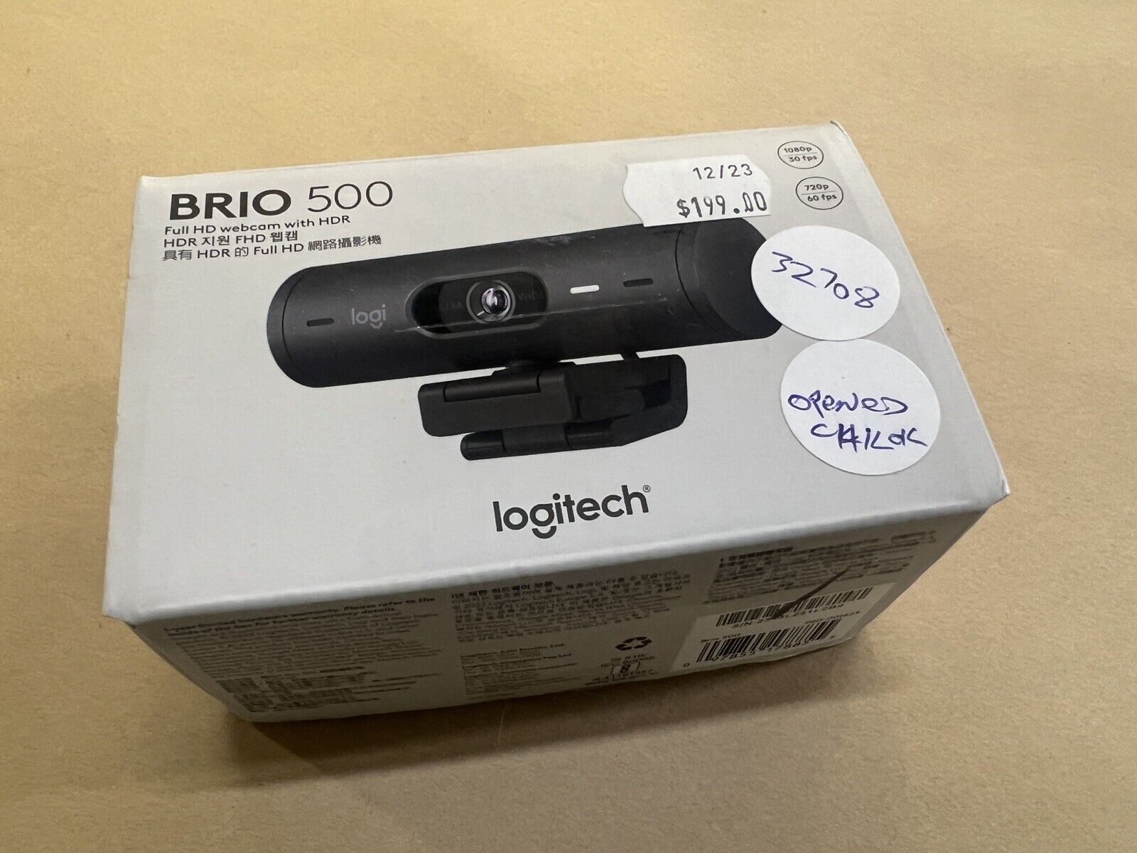 Logitech Brio 500 Webcam - Graphite (960-001423) - Repack