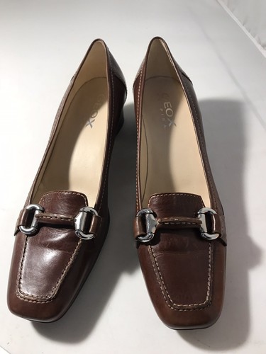 Geox Respira Womens 38(8) Brown Leather Pumps Wore 1X Comfort Quality  Brazil | eBay