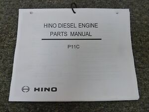 Hino Model P11C Diesel Engine Parts Catalog Manual Book | eBay