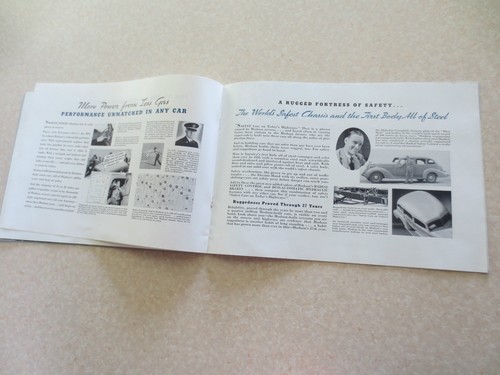 Original 1936 Hudson six and eight cylinder automobiles advertising booklet - Picture 7 of 12