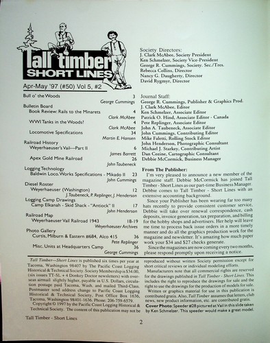 TALL TIMBER SHORT LINES MAGAZINE #50 APR-MAY 1997 RAILROAD LOGGING/MODELING - Picture 2 of 2