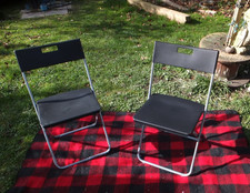 TYLKO KOLEKCJONERSKIE - 2 x krzesła składane IKEA. Uchwyt wiszący/carry- CAMBRIDGE CB25