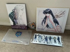 Kia Asamiya Sketchworks Ultimate hardcover art book set, signed shikishi, NEW