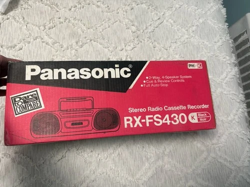 VTG Panasonic RX-FS430 AM/FM Radio & Cassette Portable Boombox - EUC