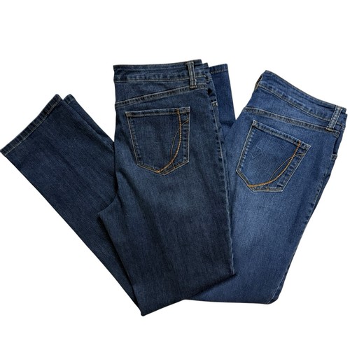 Bandolino Mandie Jeans Womens Size 12 Mid-Rise Straight Leg Dark Wash 5-Pocket - Picture 12 of 12