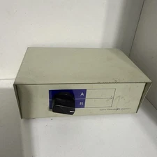 Vintage Data Transfer Switch 2 Way Parallel PRINTER 25 Pin Port A B Computer Box