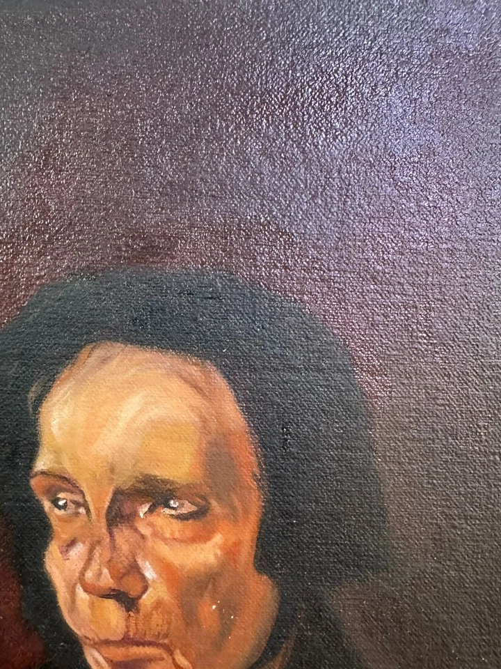 Pintura al óleo sobre lienzo PABLO PICASSO, de colección estampada firmada Foto 4 de 4