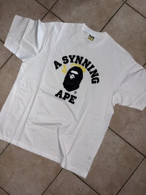 A Bathing Ape T-Shirt weiß A Synning Ape Logo