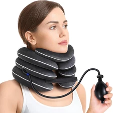 AUVON Inflatable Neck Stretcher for Cervical Traction, M 