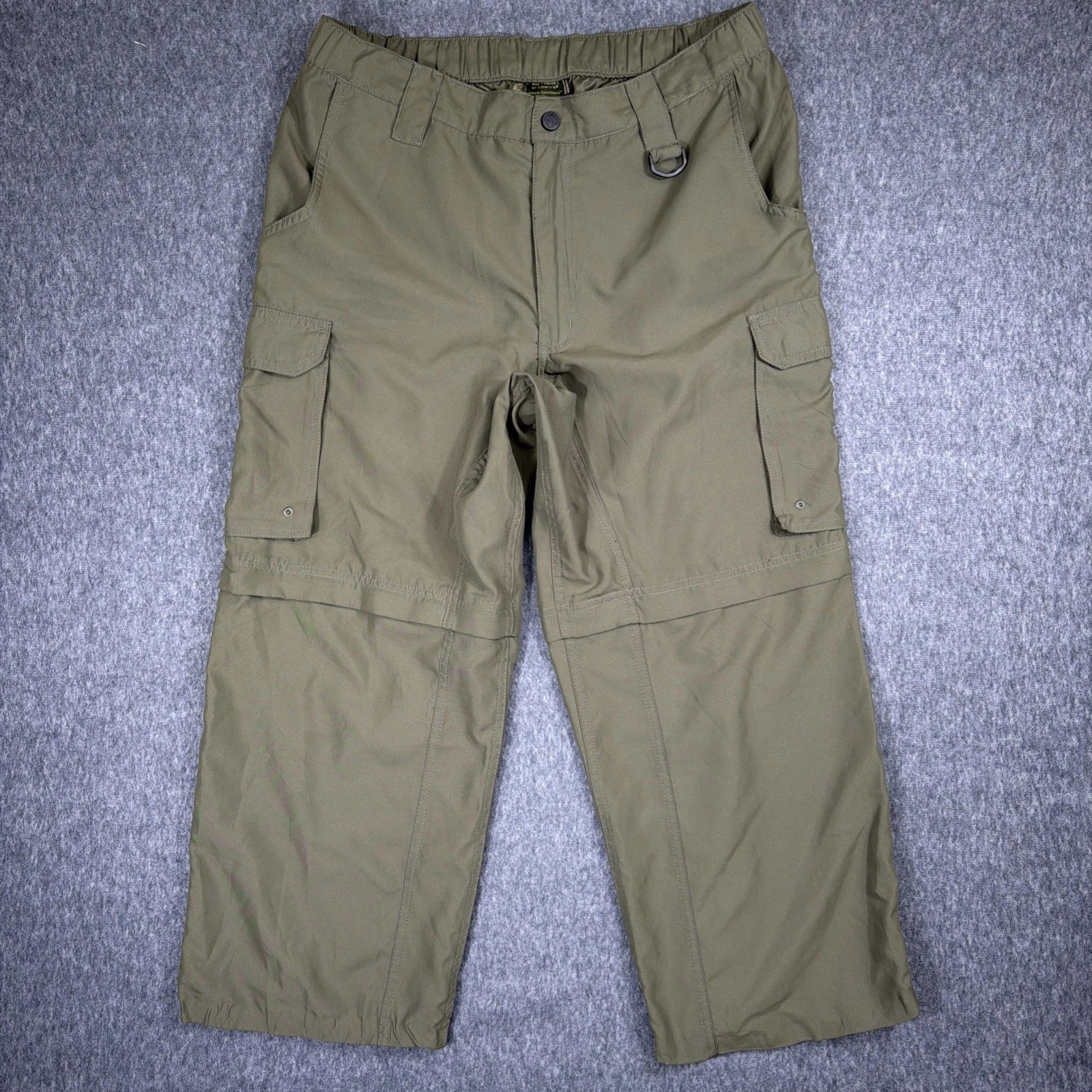 Boys Scouts Of America Pants Mens M Green Cargo Switchback Uniform 36x25