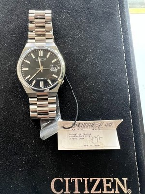 Citizen Men's Tsuyosa Automatic Black Dial Stainless Steel Bracelet Watch NJ0150