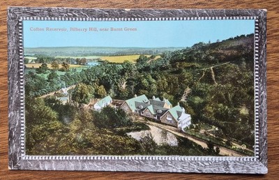 Cofton Reservoir, Bilberry Hill, Barnt Green Vintage Postkarte Valentinstag