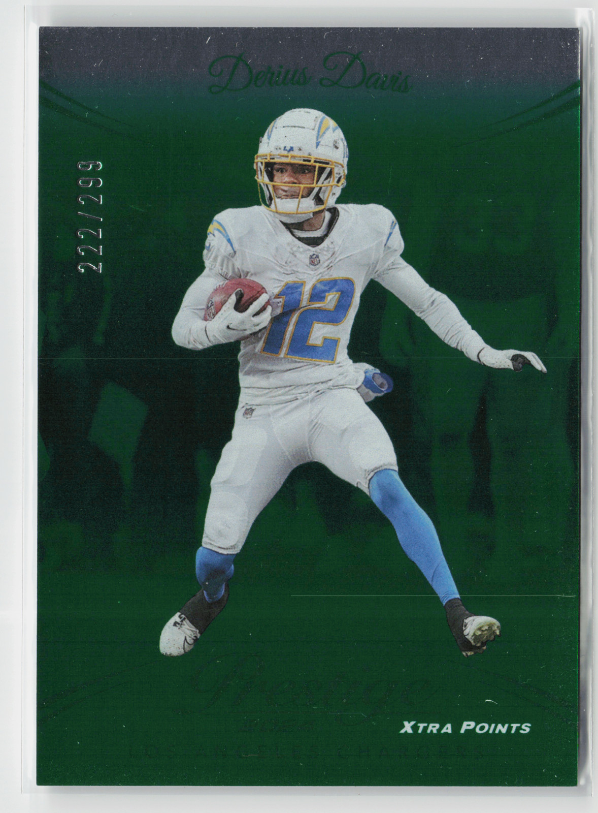 2024 Panini Prestige - Derius Davis #167 Xtra Points Green /299