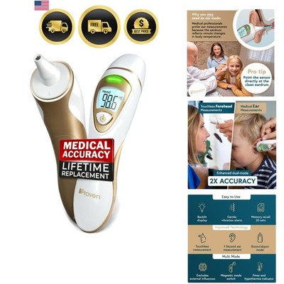 iProven Ear Thermometer with Non-Touch Forehead Function, Superior Accuracy |...