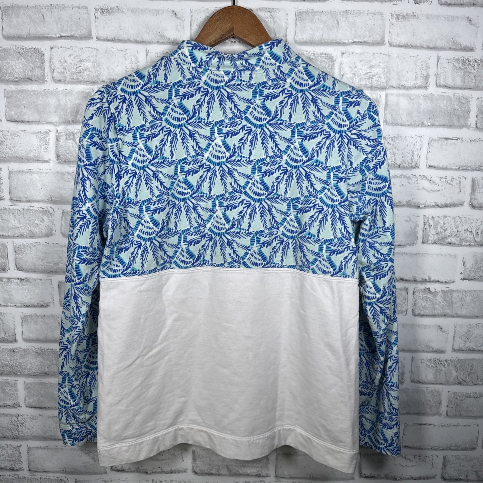 Lilly Pulitzer Blue Half Zip Pullover Womens Size… - image 4