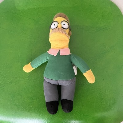 2005 The Simpsons Ned Flanders Plush Toy Figure Hunter Leisure Retired Rare