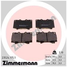 Zimmermann Bremsbelag-Satz Bremsklötze vorne 0446560140 0446560220 | 516502