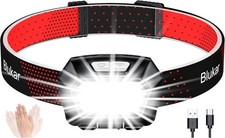 Blukar Head Torch Rechargeable, 2000L Super Bright Headlamp Waterproof Headligh