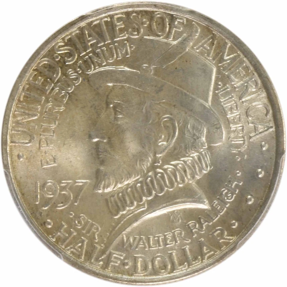 Roanoke Commemorative Silver Half Dollar 1937 MS67 PCGS (CAC) - Image 3 of 4