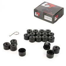 20x Radschrauben Abdeckkappen Sicherungsschraube Set schwarz 17 mm für CHRYSLER