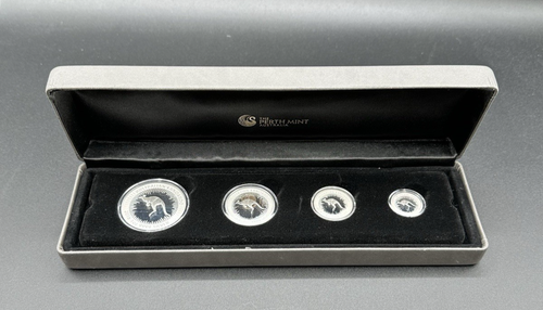 2016 Australian Kangaroo .9999 Silver 4-Coin Proof Set Perth Mint OGP *STL - Picture 1 of 11