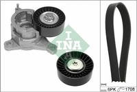 1X Ina 529 0184 10 Keilrippenriemensatz FüR CitroëN Fiat Peugeot