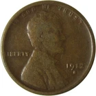 1912 S Lincoln Wheat Cent AG About Good Penny 1c Coin SKU:I26260