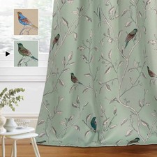 Rustic Blackout Bedroom Curtains - 63" Length
